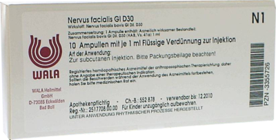 NERVUS FACIALIS GL D 30 Ampullen