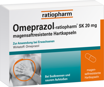 OMEPRAZOL-ratiopharm SK 20 mg magensaftr.Hartkaps.