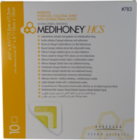 MEDIHONEY HCS Hydrogelverband 11,5x11,5 cm adhesiv