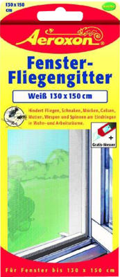 AEROXON Fenster Fliegengitter weiß