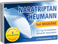 NARATRIPTAN Heumann bei Migräne 2,5 mg Filmtabl.