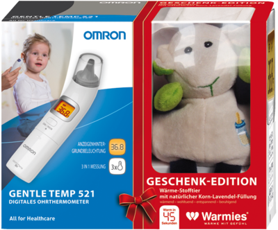 OMRON Gentle Temp 521 Ohrtherm.Onp.+Warmies Schaf