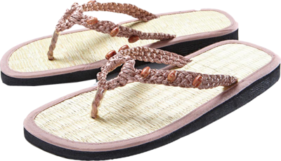 ZIMT FLIPFLOP Gr.41/42 geflochten altrosa