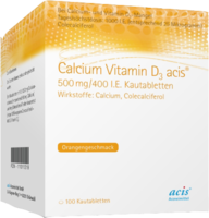 CALCIUM VITAMIN D3 acis 500 mg/400 I.E. Kautabl.