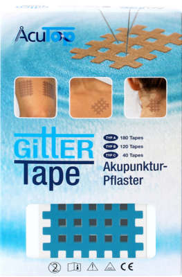 GITTER Tape AcuTop Akupunkturpflaster 5x6 cm blau