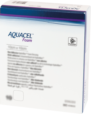 AQUACEL Foam nicht adhäsiv 10x10 cm Verband