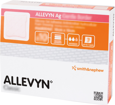 ALLEVYN Ag Gentle Border 10x10 cm Wundverband