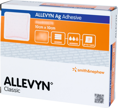 ALLEVYN Ag Adhesive 10x10 cm Wundverband