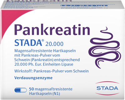 PANKREATIN STADA 20.000 magensaftres.Hartkapseln