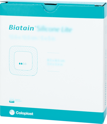 BIATAIN Silicone Lite Schaumverband 12,5x12,5 cm