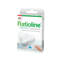 RATIOLINE protect Gelpflaster 4,5x7,4 cm